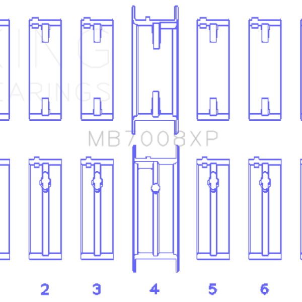 King Engine Bearings MB7008XP.026