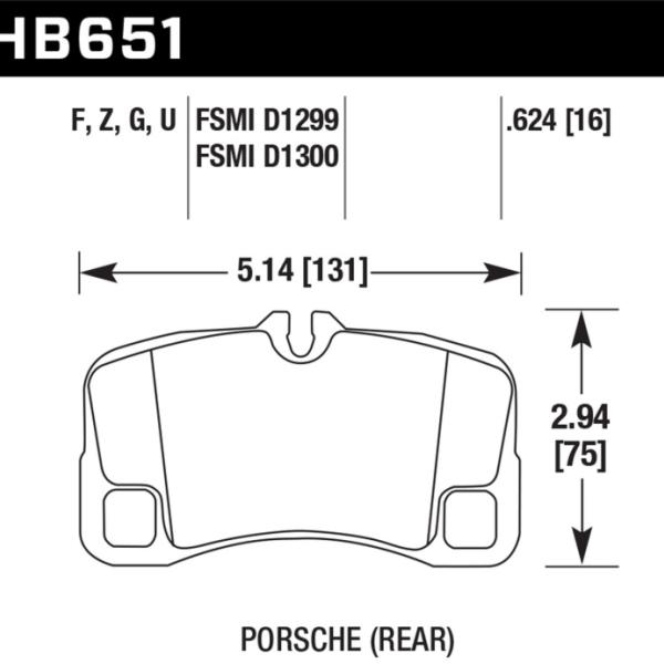 Hawk Performance HB651G.624