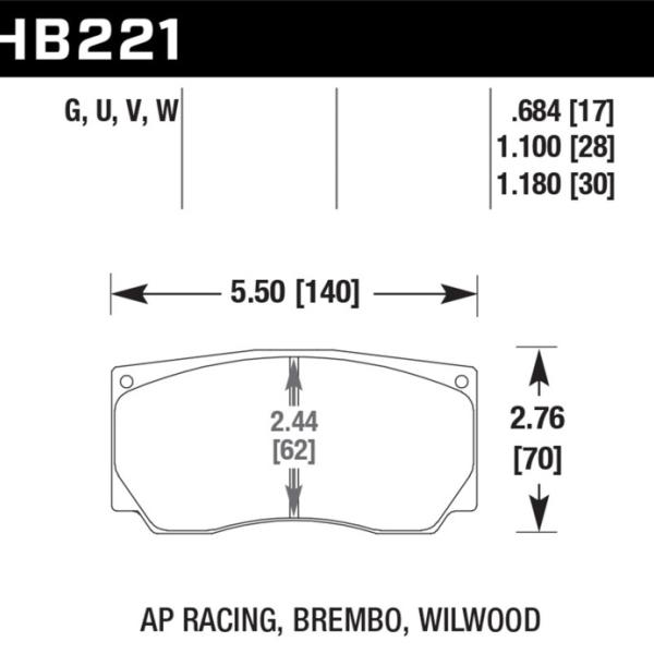 Hawk Performance HB221W1.18