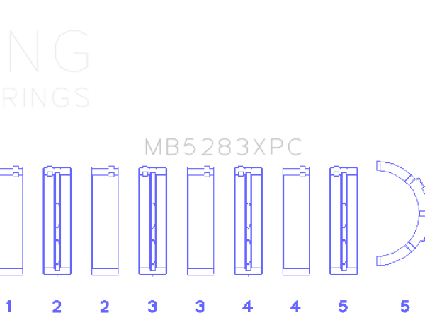 King Engine Bearings MB5283XPC