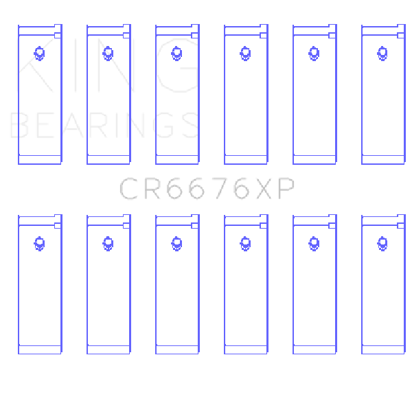KING Performance Rod Bearings King Engine Bearings CR6676XP