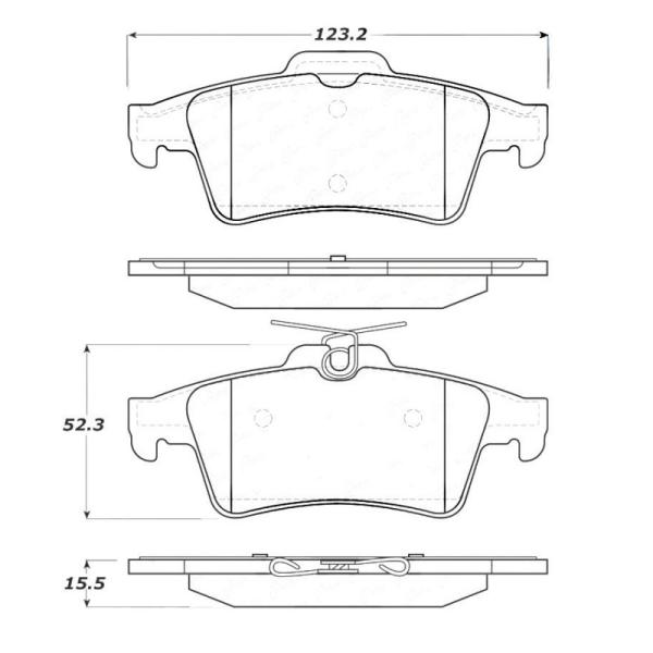 ST Street Brake Pads Stoptech 308.10950