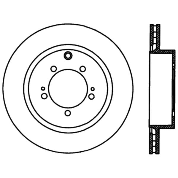 ST Premium Carbon Brake Rotors Stoptech 125.46065CRY