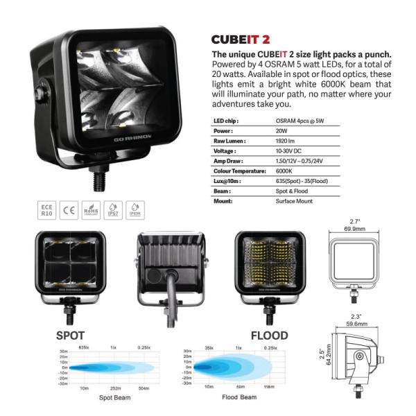 GOR Xplor Lighting Go Rhino 750200321FCS