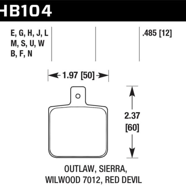 Hawk Performance HB104M.485