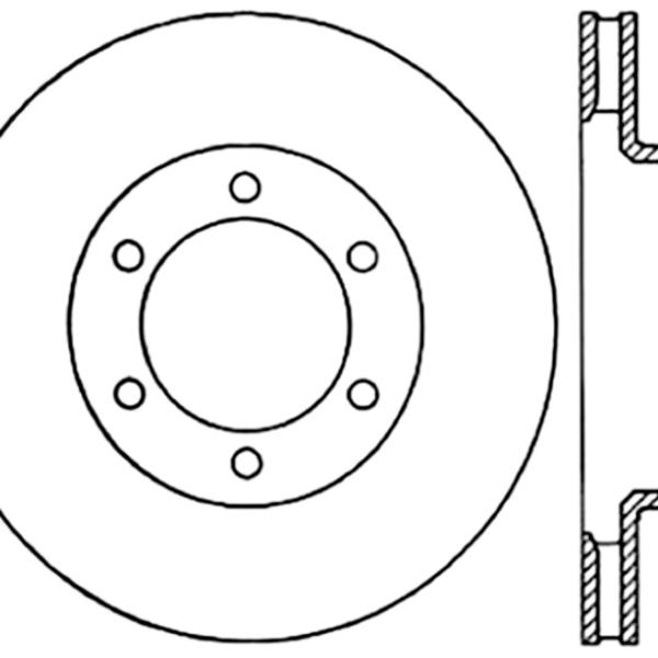 ST Slotted Sport Brake Rotors Stoptech 126.44129CSR