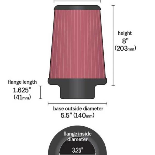 KN Universal Air Filter K&N Engineering RU-5122