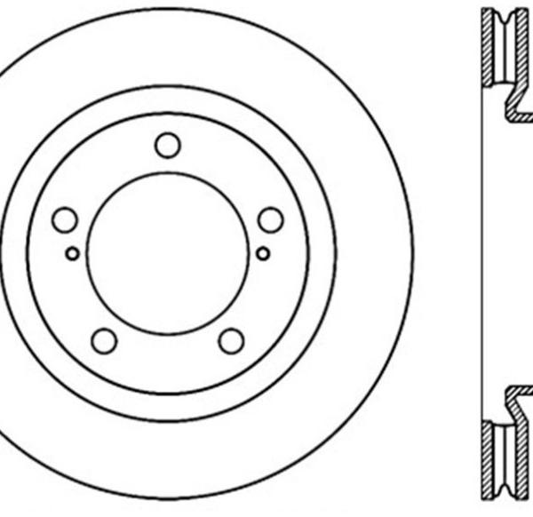 ST Premium Carbon Brake Rotors Stoptech 120.44162CRY