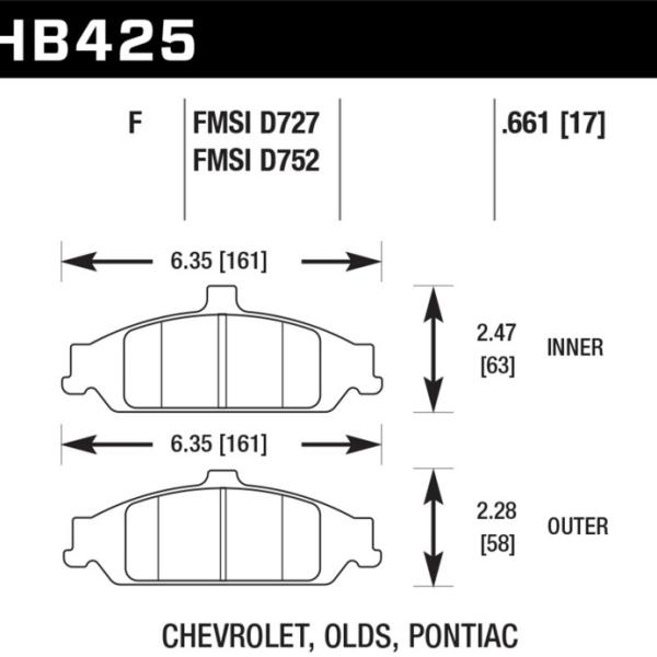 Hawk Performance HB425F.661