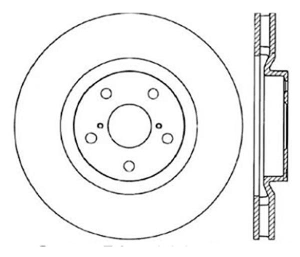 ST Slot & Drill Brake Rotors Stoptech 127.44104R