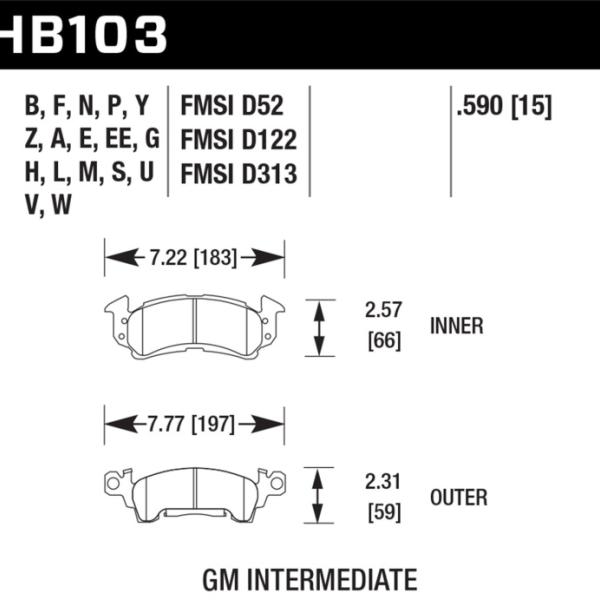 Hawk Performance HB103Z.590