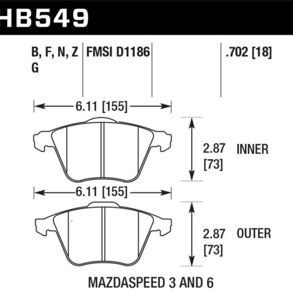 Hawk Performance HB549Z.702