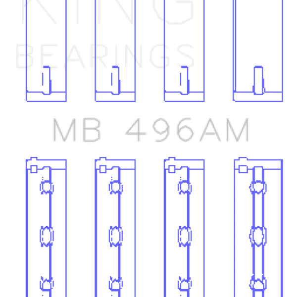KING Main Bearings King Engine Bearings MB496AM