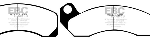 EBC Yellowstuff Brake Pad Sets EBC DP41166R