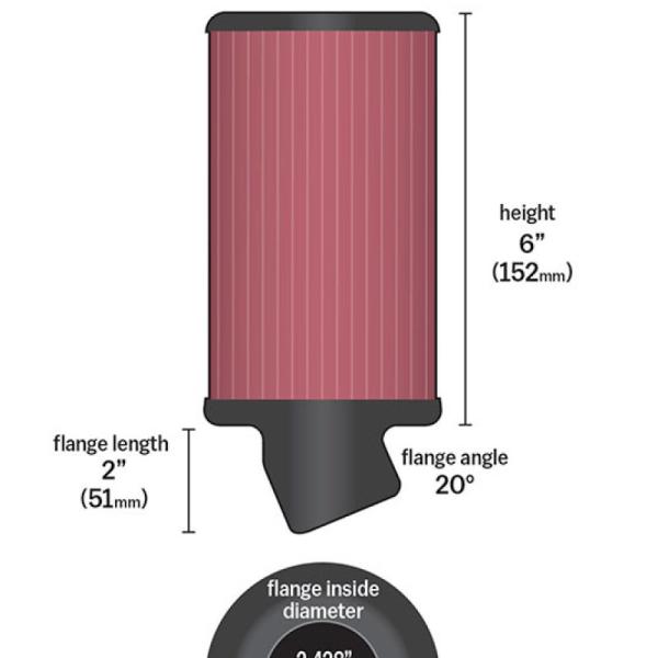KN Universal Air Filter K&N Engineering RU-1770