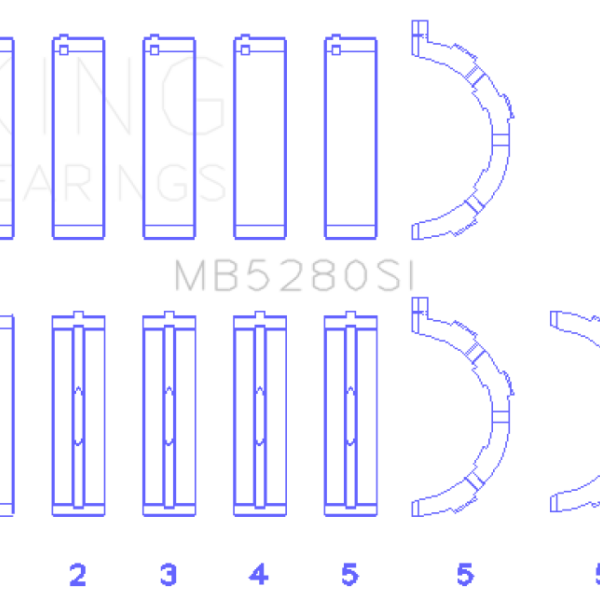 KING Main Bearings King Engine Bearings MB5280SI