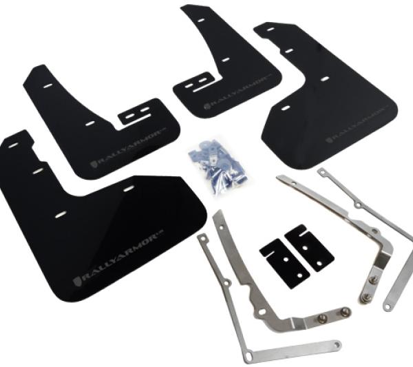 RAL UR Blk Flap/Grey Logo Rally Armor MF40-UR-BLK/GRY