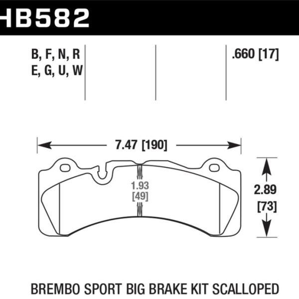 Hawk Performance HB582W.660