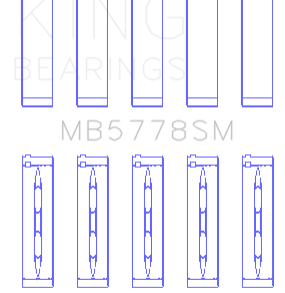 KING Main Bearings King Engine Bearings MB5778SM