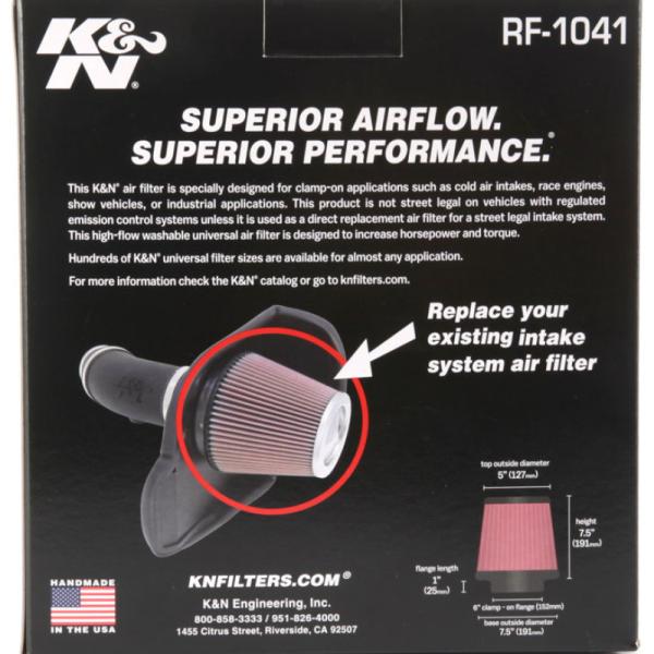 KN Universal Air Filter K&N Engineering RF-1041