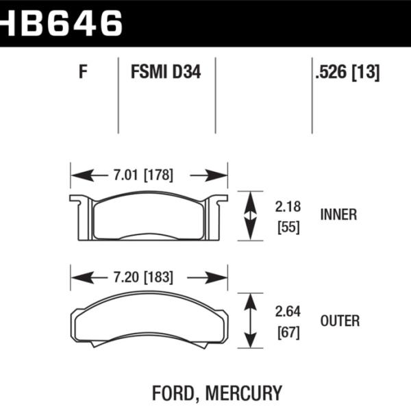 Hawk Performance HB646F.526