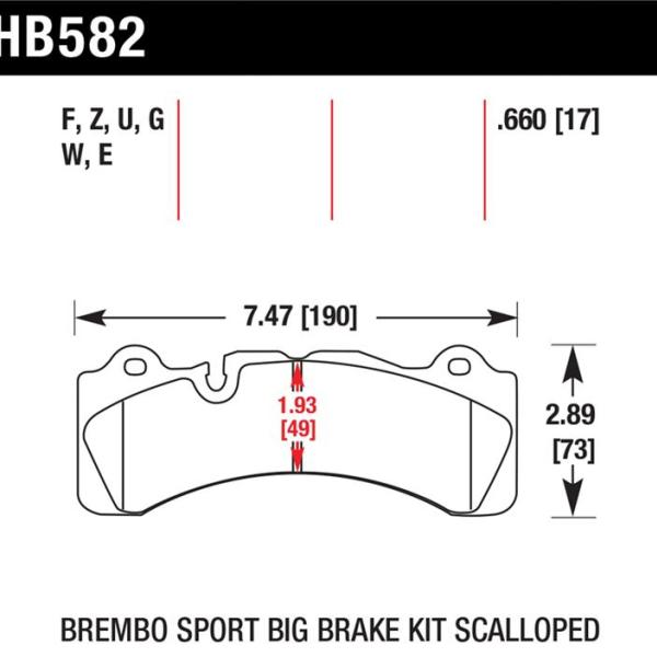 Hawk Performance HB582F.660