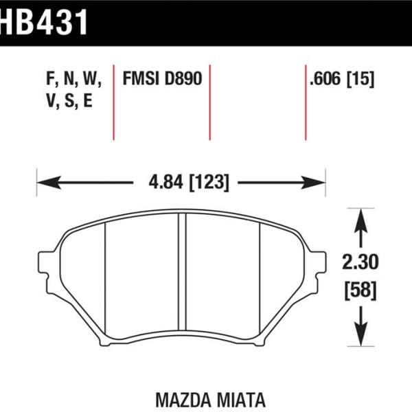 Hawk Performance HB431E.606