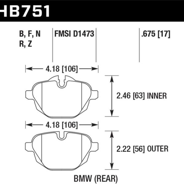 Hawk Performance HB751Z.675