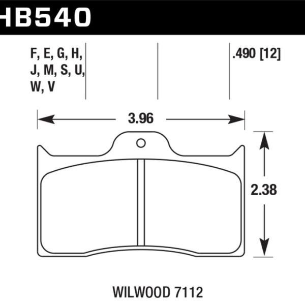 Hawk Performance HB540E.490