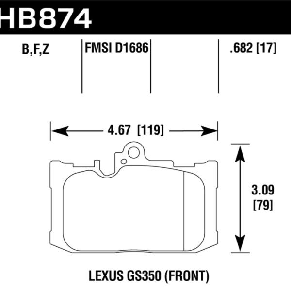 Hawk Performance HB874B.682