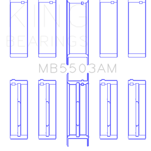 KING Main Bearings King Engine Bearings MB5503AM