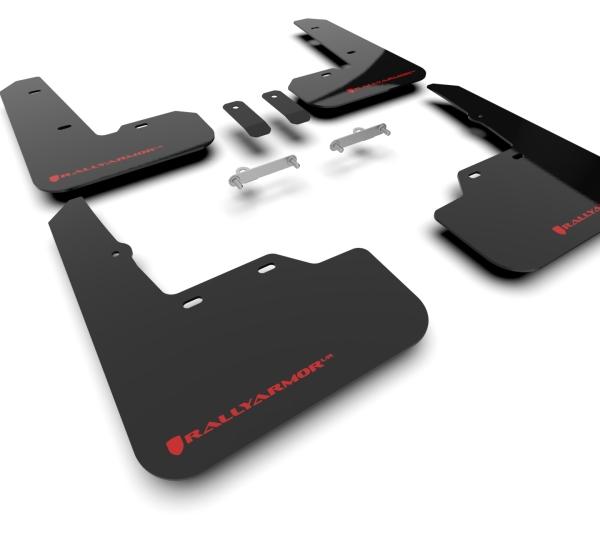 RAL UR Blk Flap/Rd Logo Rally Armor MF92-UR-BLK/RD