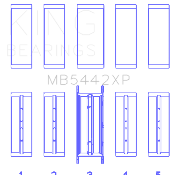 King Engine Bearings MB5442XP.026