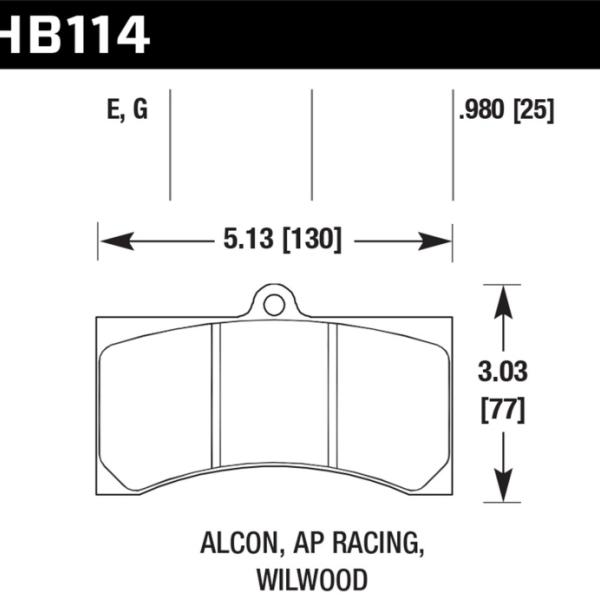 Hawk Performance HB114G.980