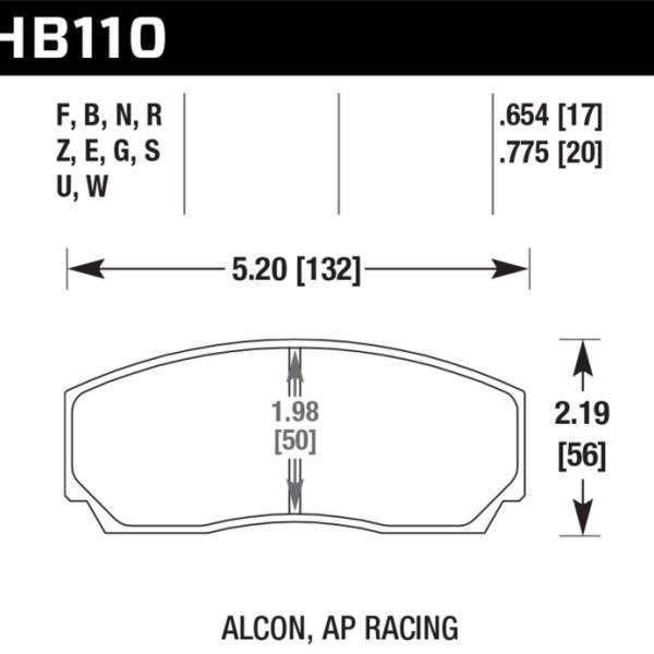 Hawk Performance HB110E.654