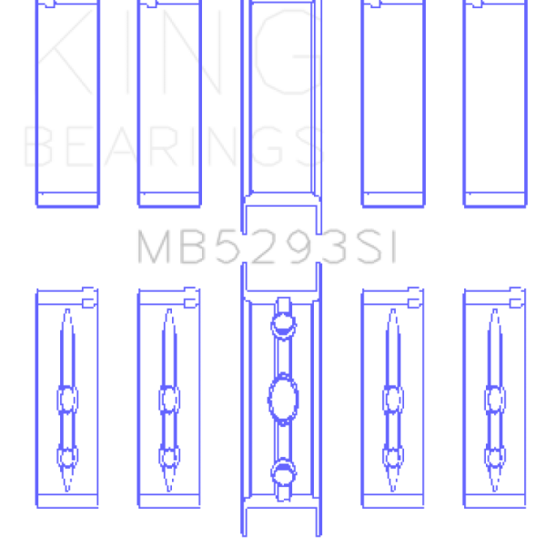 KING Main Bearings King Engine Bearings MB5293SI 040