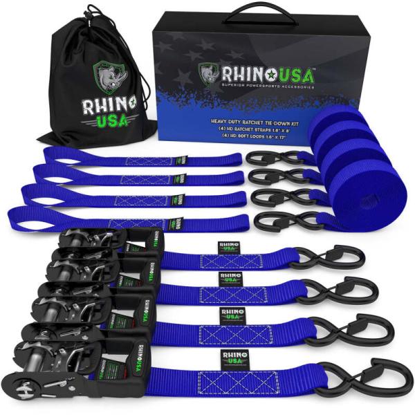 RSA Tie Down Kits Rhino USA HDKIT-4PK-BLU