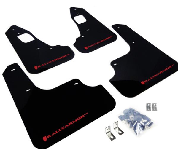 RAL UR Blk Flap/Rd Logo Rally Armor MF10-UR-BLK/RD