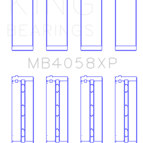 KING Performance Main Bearings King Engine Bearings MB4058XP