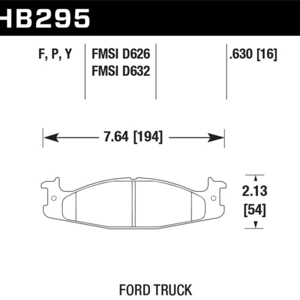 Hawk Performance HB295P.630