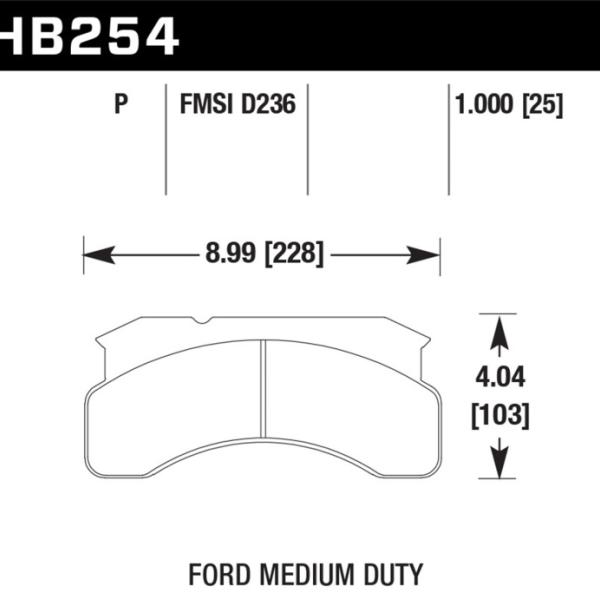 Hawk Performance HB254P1.00