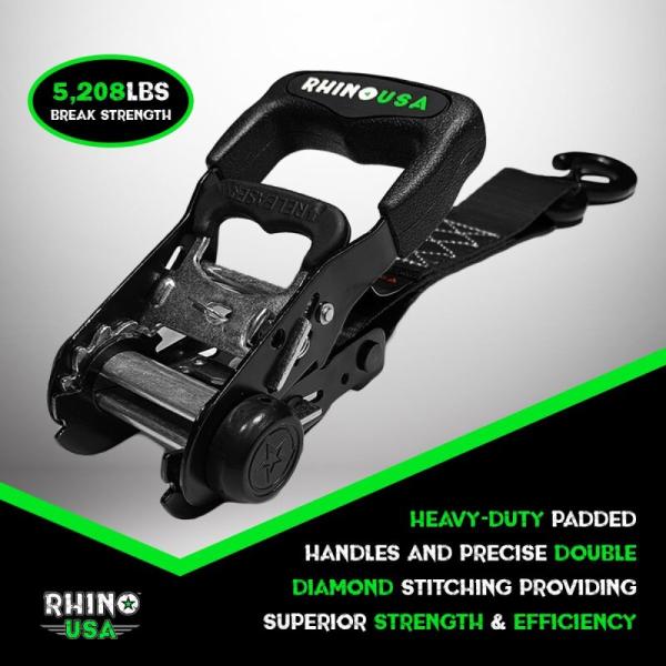 RSA Tie Down Kits Rhino USA TD-GC1.6X15-BLK
