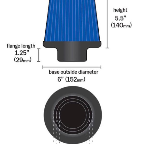 KN Universal Air Filter K&N Engineering RG-1001BL
