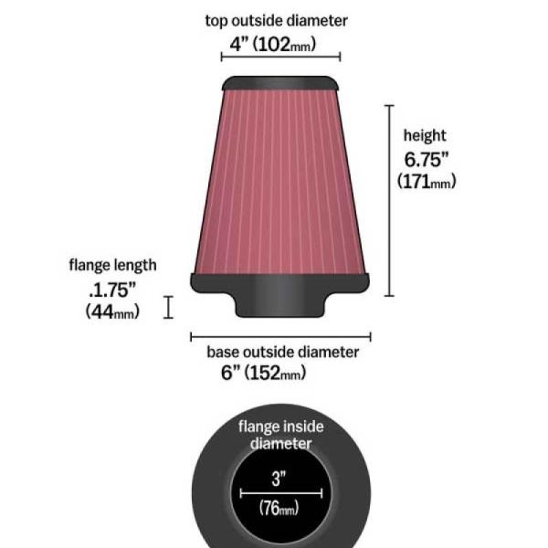 KN Universal Air Filter K&N Engineering RU-4700