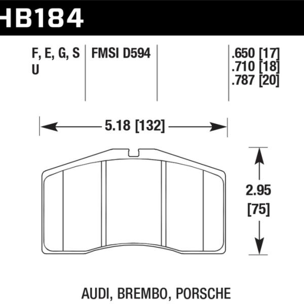 Hawk Performance HB184E.650