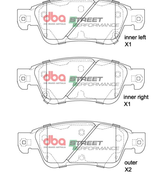 DBA SP Performance Brake Pads DBA DB1698SP