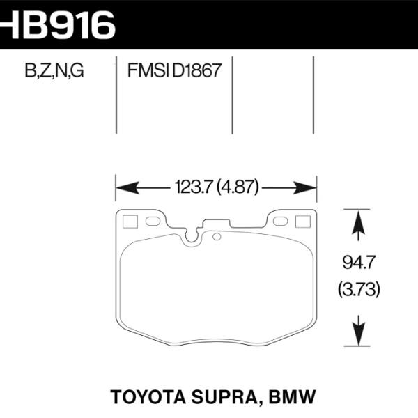 Hawk Performance HB916G.740