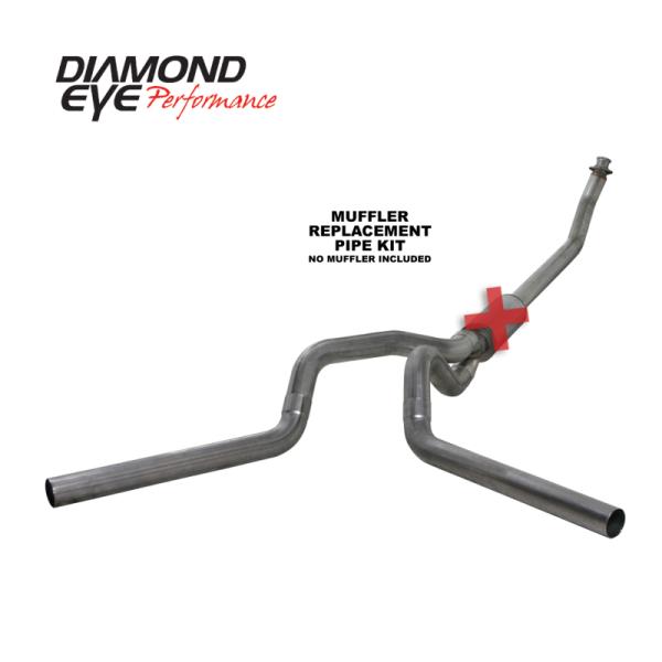 DEP Turbo Back Exhaust Kit SS Diamond Eye Performance K4214S-RP