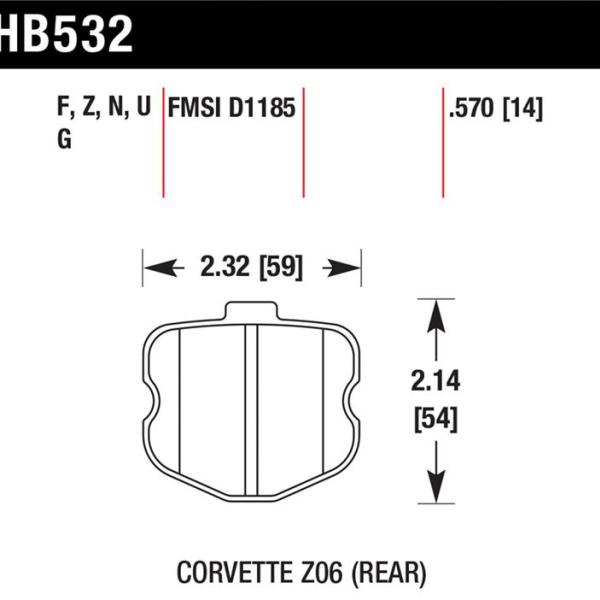 Hawk Performance HB532N.570