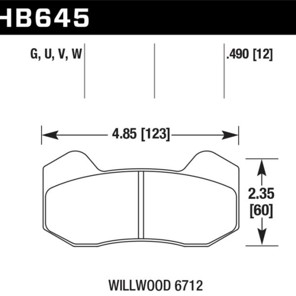 Hawk Performance HB645G.490